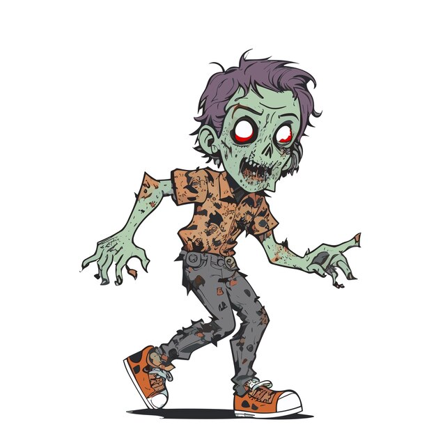 Plik wektorowy ilustracja wektorowa zombie
