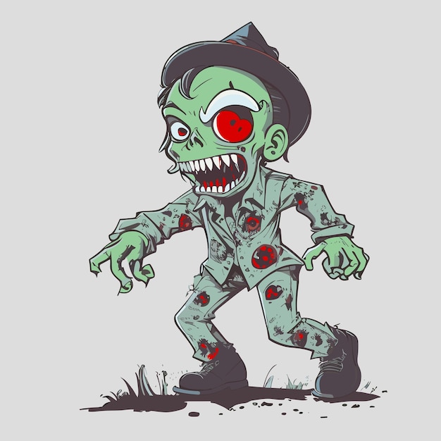 Plik wektorowy ilustracja wektorowa zombie