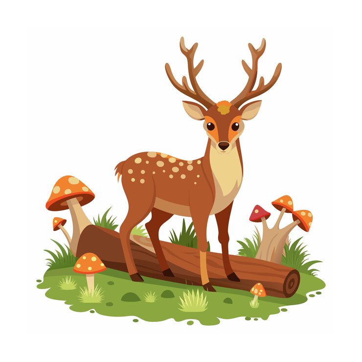 Ilustracja wektorowa zwierząt leśnych