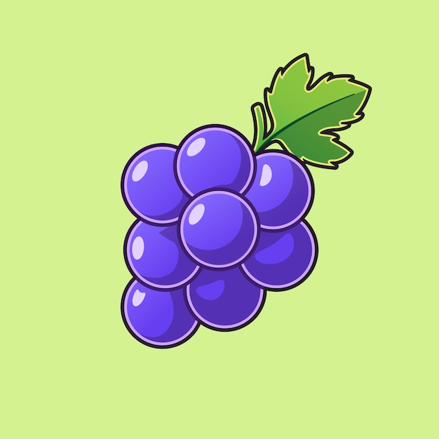 Plik wektorowy ilustracja winogron odpowiednia do ikon dekoracji naklejek i innych