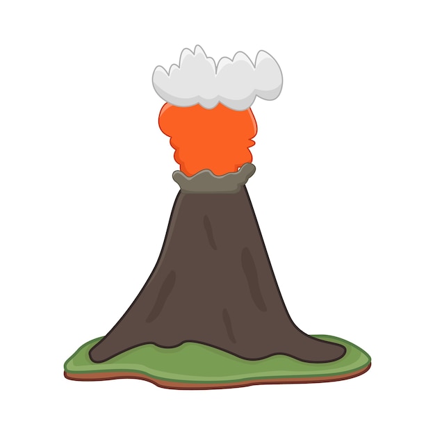 Plik wektorowy ilustracja wulkanu