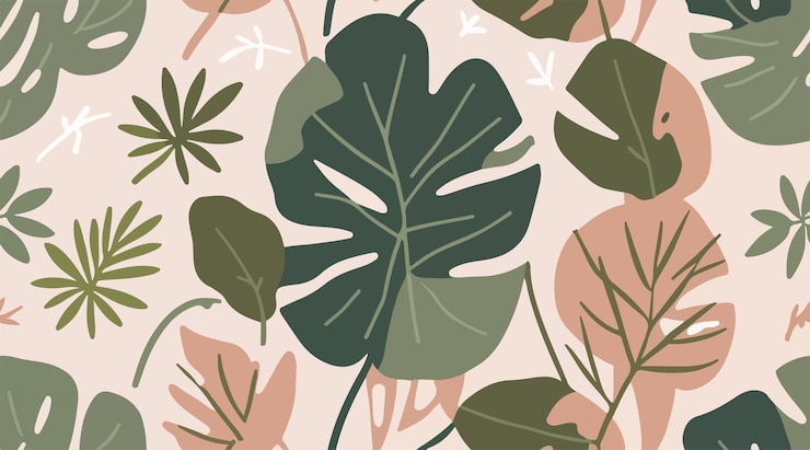 Wektor ilustracja wzorów botanicznych i kwiatowych żywe wzory kwiatowe do twórczych projektów
