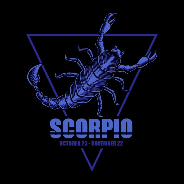 Plik wektorowy ilustracja zodiaku skorpion