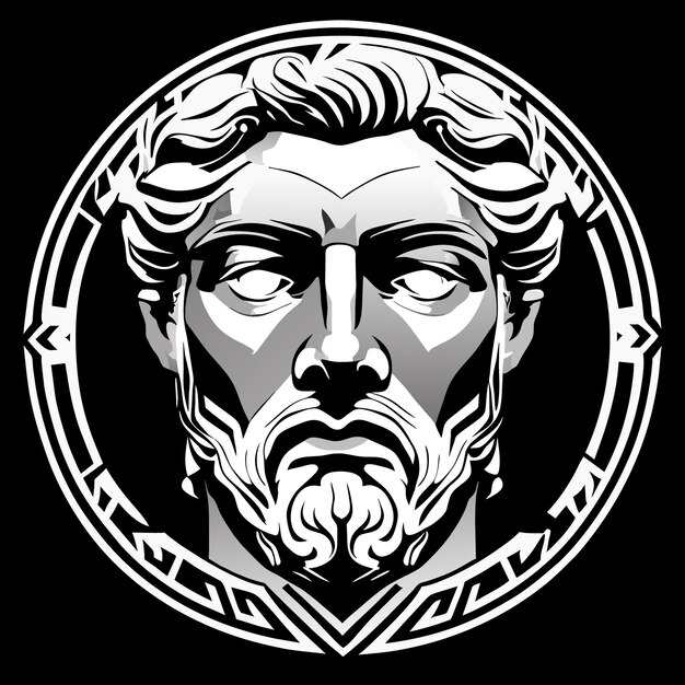 Plik wektorowy ilustracje koncepcyjne twarzy greków