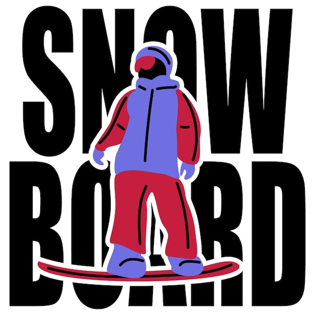 Ilustracji Wektorowych Snowboarder