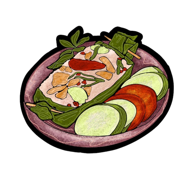 Ilustrasi Cita Rasa Masakan Nusantara