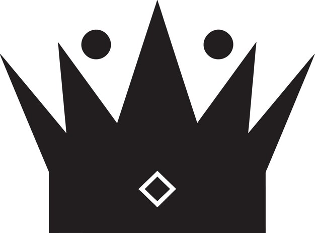 Plik wektorowy imperial splendor black logo z ikoną crown regal presence vector w kolorze czarnym