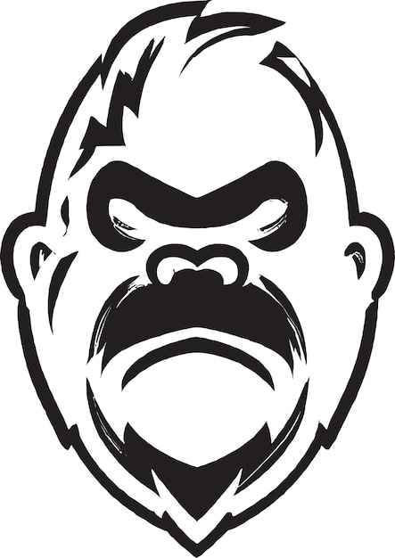 Plik wektorowy imponująca ikona goryla