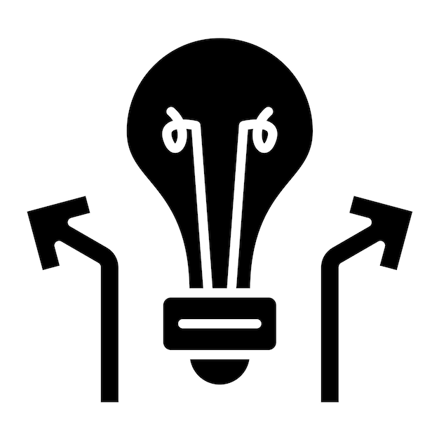 Improwizacja Glyf Czarna ilustracja