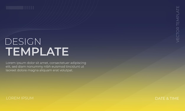 Indigo Yellow i Navy Gradient Vector Grainy Texture Design