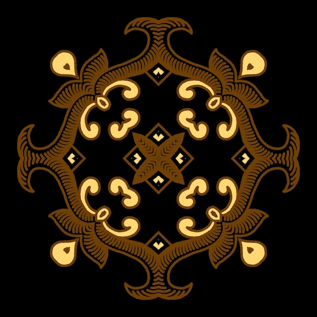 Indonezyjski wzór Batik Mandala