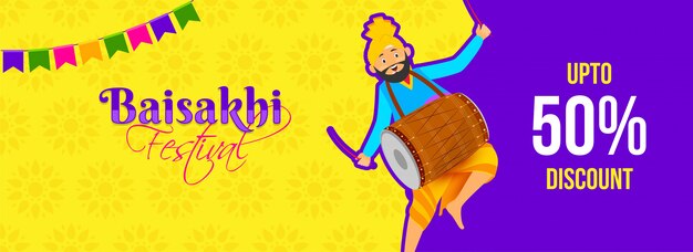 Indyjski Festiwal Baisakhi Concept.