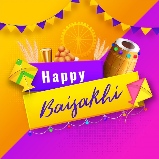 Indyjski Festiwal Baisakhi Concept.