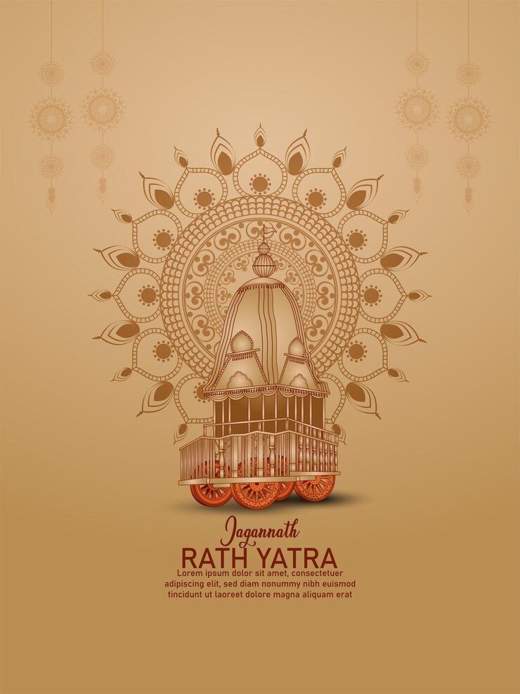 Indyjski tradycyjny festiwal szczęśliwy rath yatra z panem Jagannath balabhadrą i subhadra