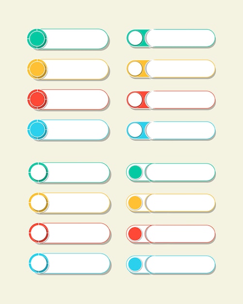 Infografika elementy scenografii do projektowania materiałów