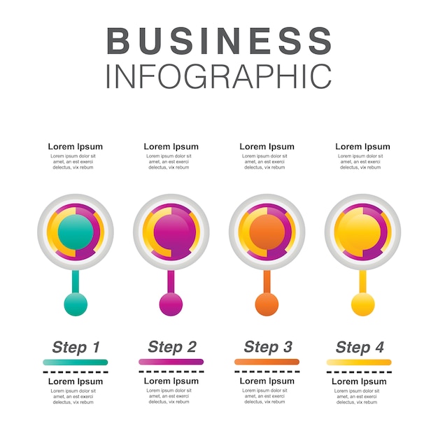 Infografika Firmy Z Krokami