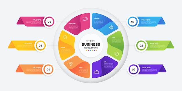 Infografika Gradientowego Diagramu Kołowego