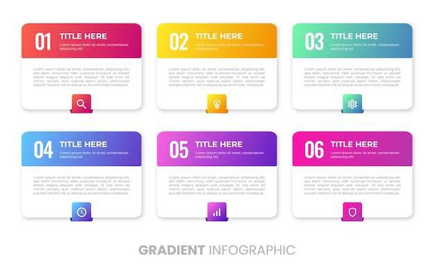 Infografika Gradientu Karty