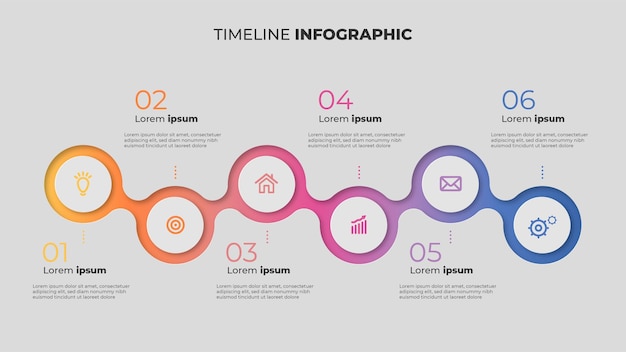 Plik wektorowy infografika linii czasowej