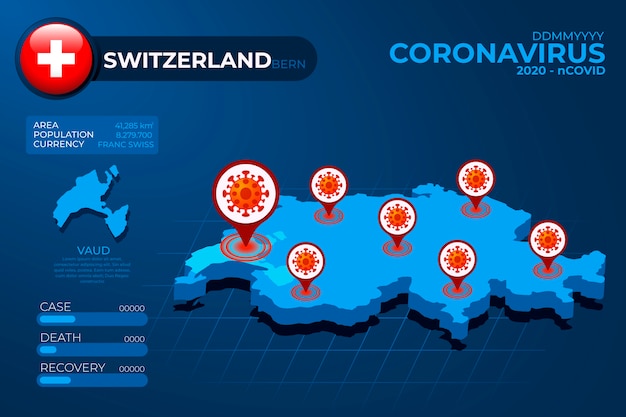 Infografika Mapa Kraju Koronawirusa