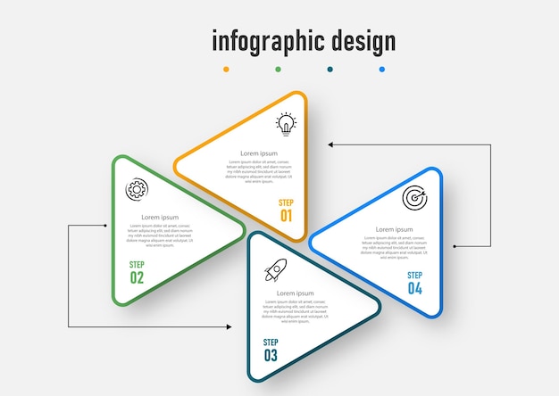 Infografika Szablon Linii Czasu Biznes