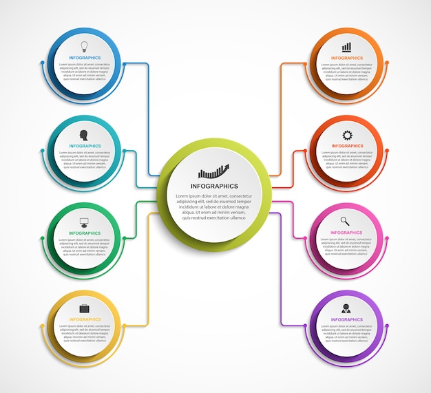 Infografika Szablon Schematu Organizacyjnego