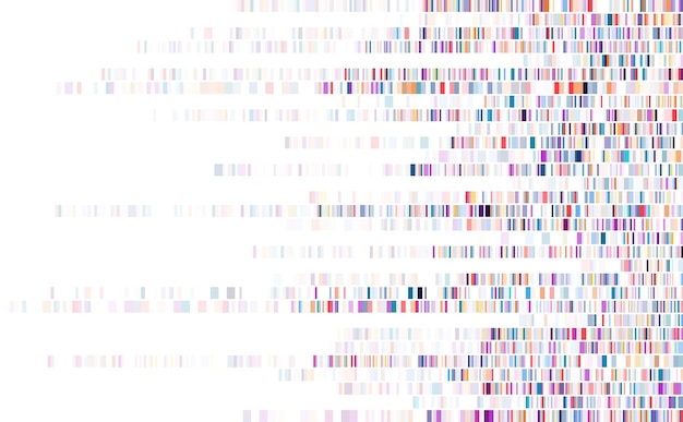 Infografika testu DNA Mapa sekwencji genomu