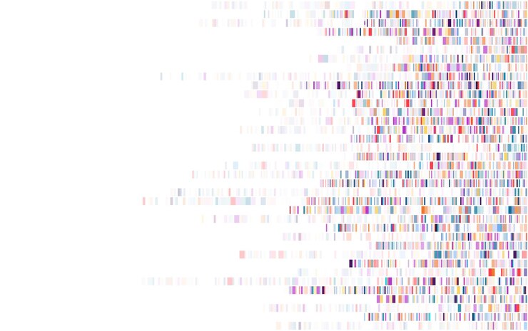 Wektor infografika testu dna mapa sekwencji genomu