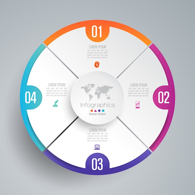 Infografika Z Krokami I Opcjami