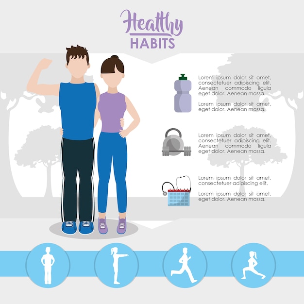 Infografika Zdrowego Stylu życia