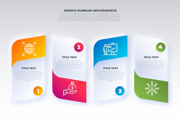 Infografiki Gradientu Bubli Mowy