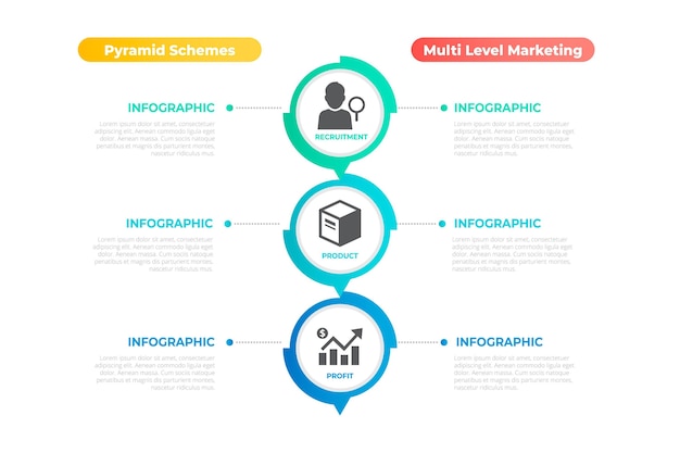 Infografiki Marketingowe W Płaskiej Konstrukcji