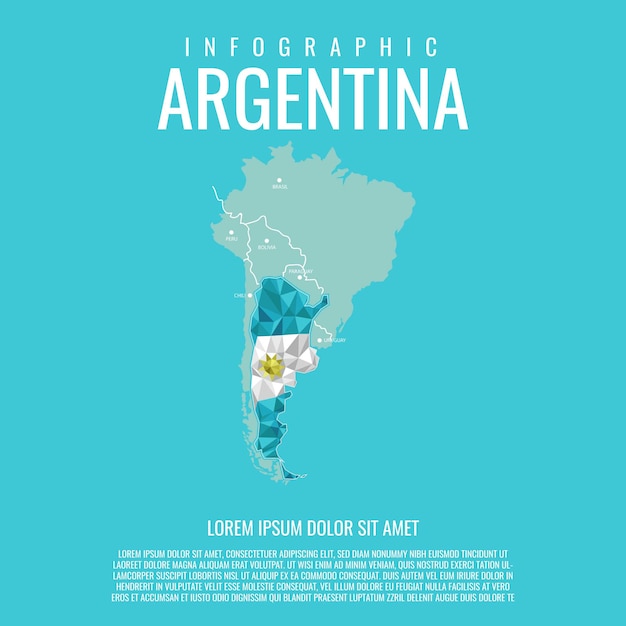 Plik wektorowy infographic argentyna