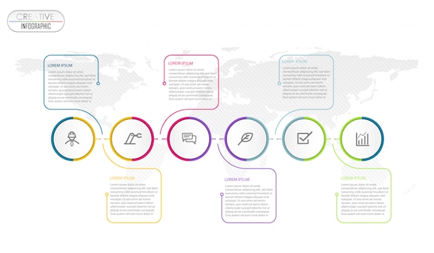 Infographic Diagram projekt z krokowym procesem