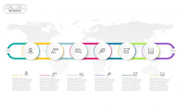 Infographic Diagram Projekt Z Krokowym Procesem