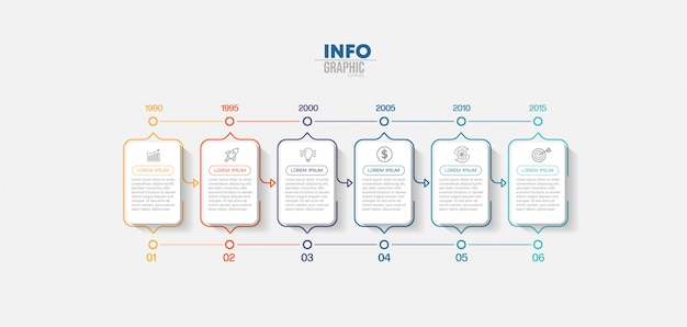 Infographic Element Z Krokami Ilustracyjnymi