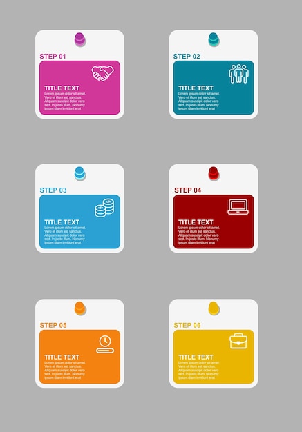 infographic elements design modern infographic steps design