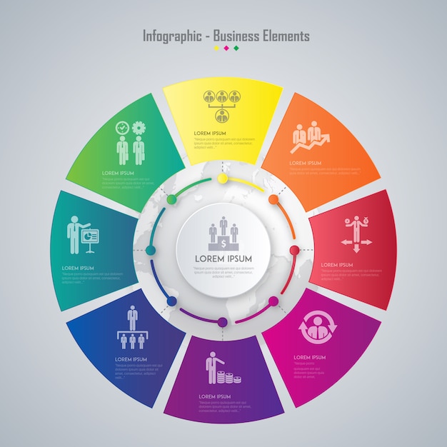 Infographic Elementy Biznesu