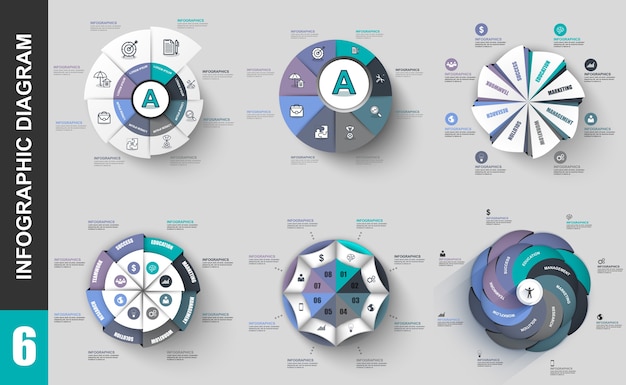 Infographic Elementy Danych Wizualizacji Wektor