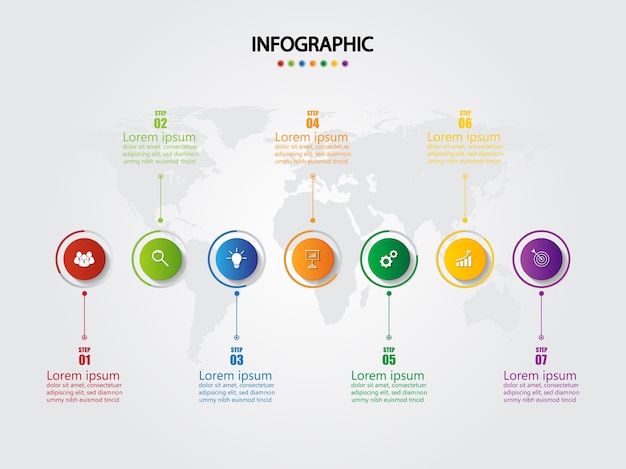 Plik wektorowy infographic szablon dla biznesu