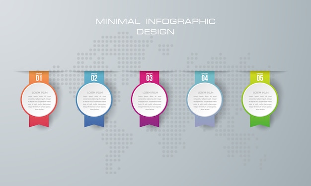 Infographic Szablon Z 5 Opcjami