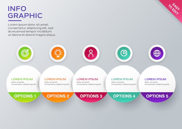 Infographic Szablonu Projekt