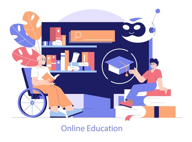 Inkluzywna koncepcja edukacji internetowej dla osób starszych i młodych osób niepełnosprawnych uczestniczących w kształceniu na odległość