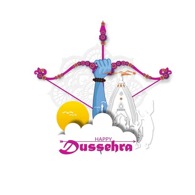Plik wektorowy innowacyjna ilustracja wektorowa festiwalu happy dasera w indiach.