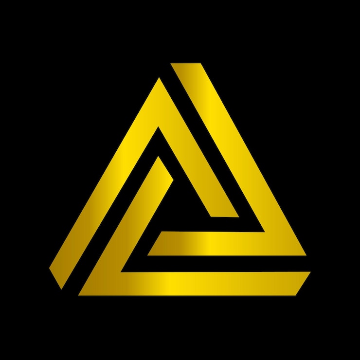 Wektor innowacyjne logo z użyciem ostrych linii