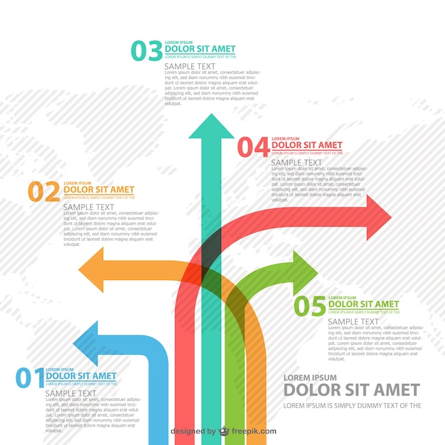 Inny Sposób Strzałki Infografiki