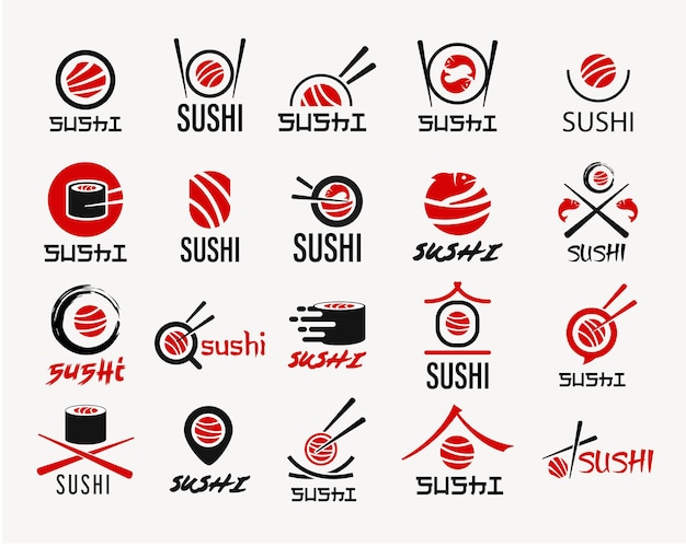 Inspiracja Do Projektowania Logo Japońskiego Sushi Seafood