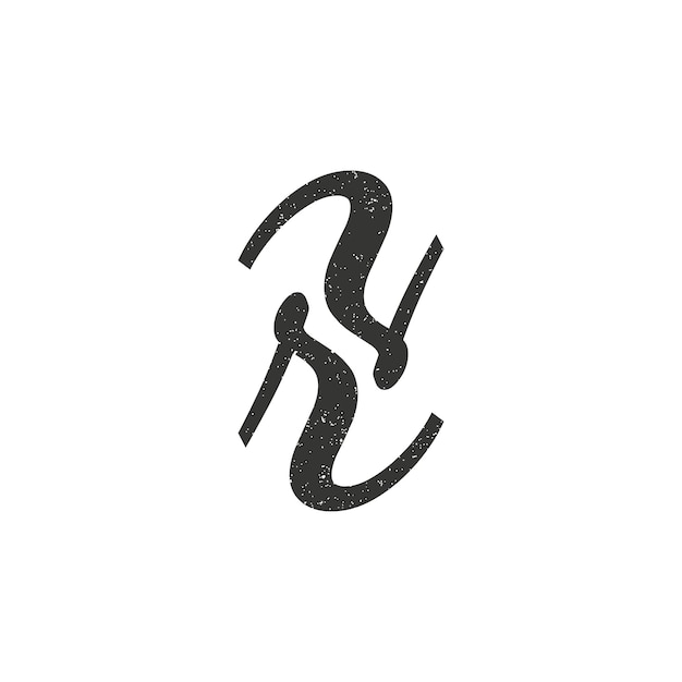 Inspiracja Logo Architektonicznego Wystroju Wnętrz Zainspirowana Abstrakcyjną Podwójną łacińską Literą R