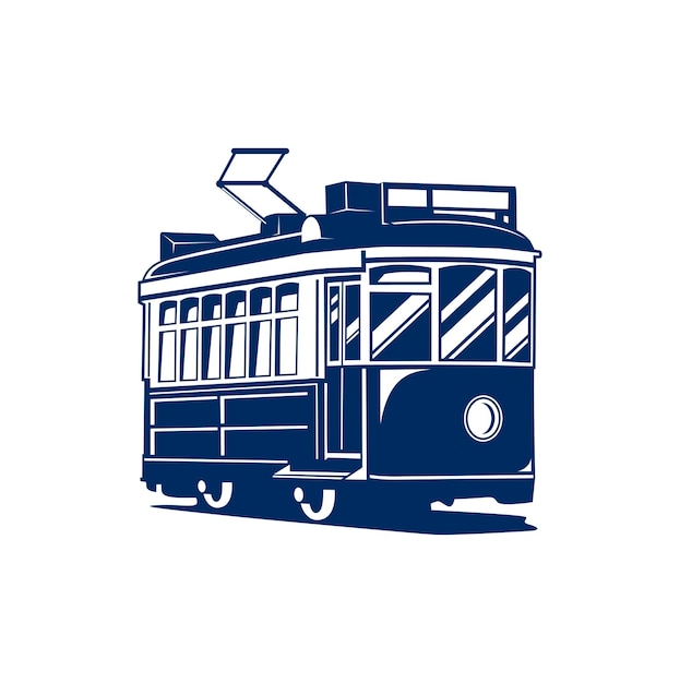 Plik wektorowy inspiracja logo tramwaju dla transportu