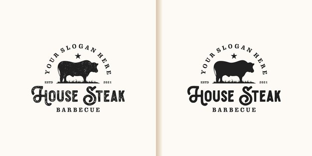 Inspiracja Logo Vintage Steak House